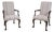 Pair of Kittinger Mahogany Queen Anne Style Arm Chairs For Sale