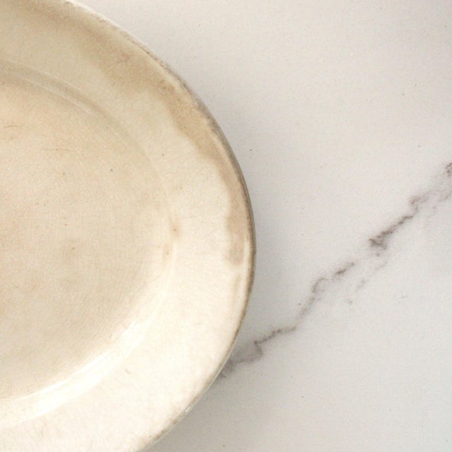 English John Meir. & Son Oval Ironstone Platter/Carmel Color For Sale - Image 4 of 6