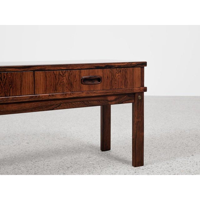 Wood Mid-Century Danish Chest of 2 Drawers in Rosewood, 1960s For Sale - Image 7 of 9