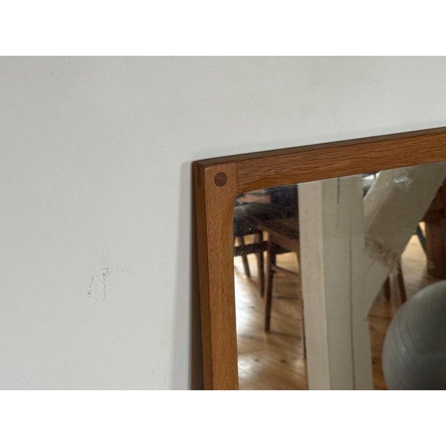 Mirror and Drawer Cabinet in Oak by Kai Kristiansen, 1960s, Set of 2 For Sale - Image 5 of 12