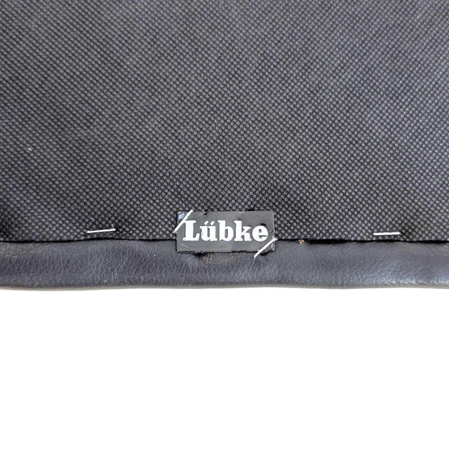 Mid-Century Walnut and Leather Chairs from Lübke, Set of 6 For Sale - Image 10 of 11