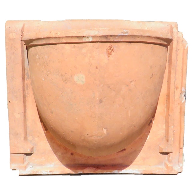 Terra Cotta Antique French Terracotta Wall Planters or Sconces, Pair For Sale - Image 8 of 14