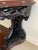 Large Antique Victorian Console Table in Carved Mahogany with Mirror Back For Sale - Image 15 of 18