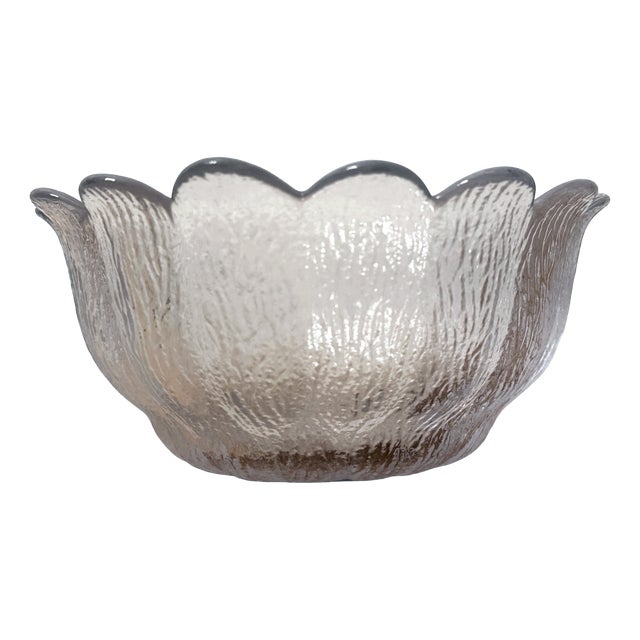 Vintage Glass Bowl by Sidse Werner, 1975 For Sale