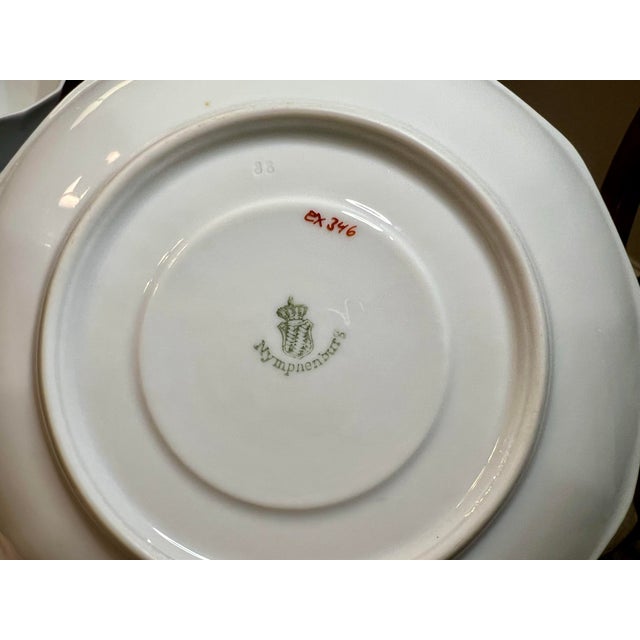 1940s Rare Nymphenburg Perl Symphonie Blau 53 Piece Service. Exhibition Marks - 53 PCS For Sale - Image 12 of 12