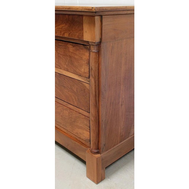 Small Solid Walnut Chest of Drawers, 1800s For Sale - Image 12 of 18