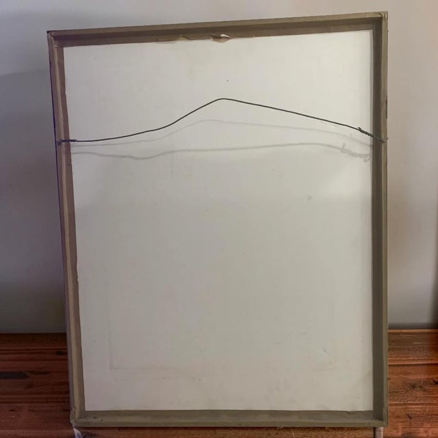 Vintage 1976 Sunrise Abstract Art - Numbered 1/1 Signed For Sale - Image 4 of 7