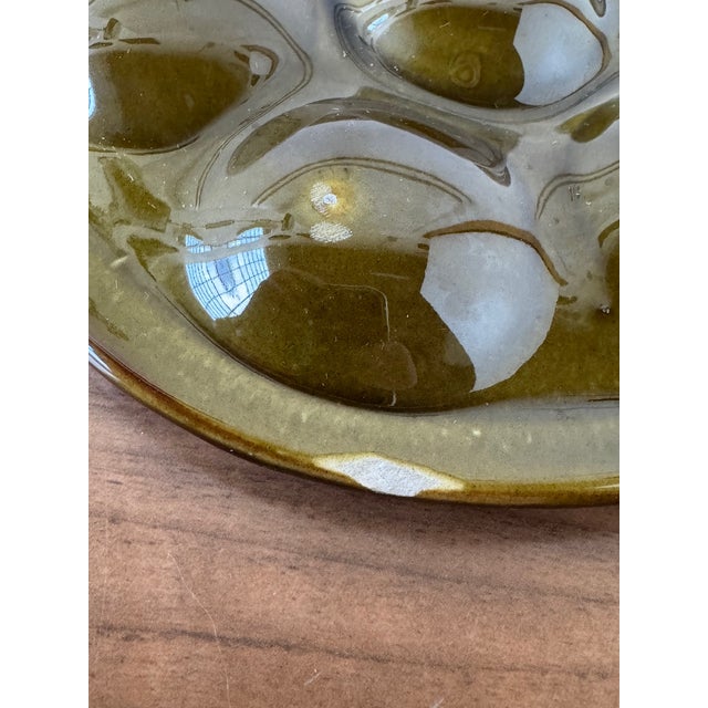 French Majolica Snail Appetizer Plate from St. Clement, France, 1970s For Sale - Image 10 of 12