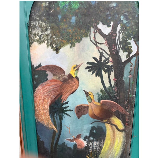 c.l. Bono Painted Wood Reversible Screen by Two Different Artists For Sale - Image 4 of 11
