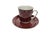 Vintage Polish Cup and Saucer from Wałbrzych Pottery, 1970s, Set of 2 For Sale - Image 3 of 13