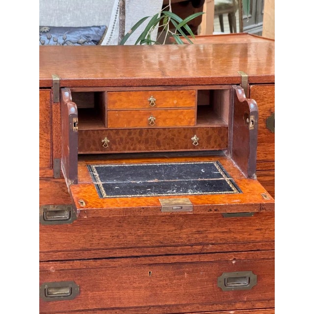 Two Part English Campaign Chest , 19th Century For Sale - Image 11 of 11