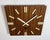 Vintage Brown Wooden Wall Clock from Pragotron, 1980s For Sale - Image 4 of 16