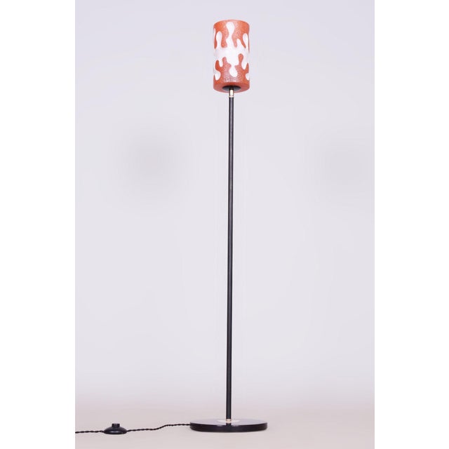 Mid-Century Floor Lamp in Steel, Czechia, 1960s For Sale - Image 4 of 9