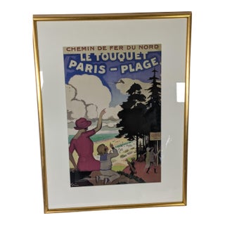 Giclee Print by Jules-Alexandre Grun Titled Chemin De Fer Du Nord For Sale