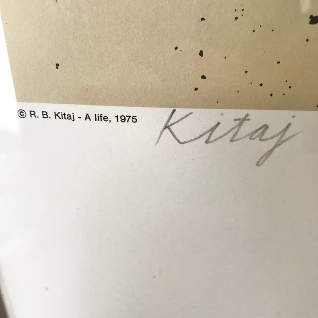 R B Kitaj Signed Print a Life 1975 La Fabbrica, Framed For Sale In Dallas - Image 6 of 9