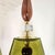 Green Pair of Olive Green Murano Pendant Lights, Italy For Sale - Image 8 of 12