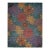 8x10 Teal Multicolor Geometric Modern Hand Knotted Wool Carpet Rug For Sale