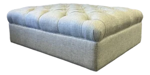 Late 20th Century Oversized Tufted Ottoman