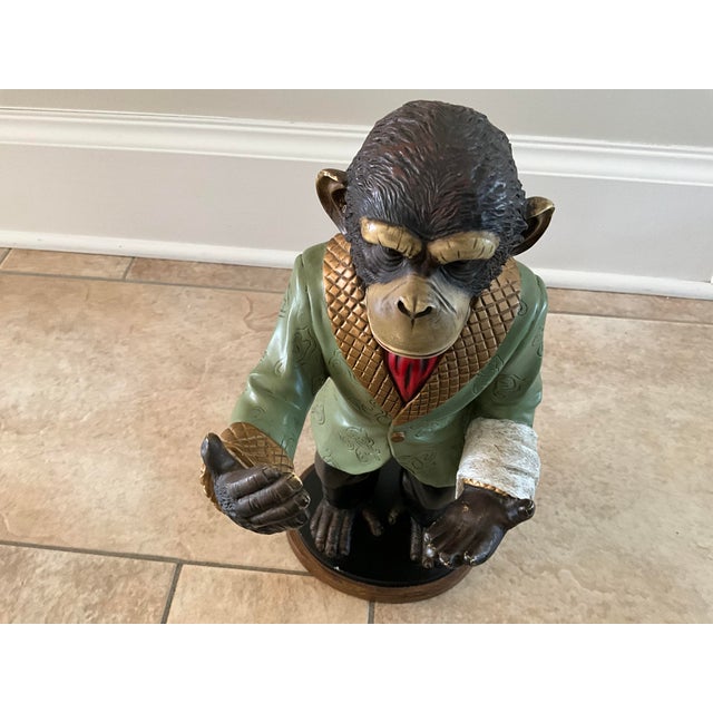 Plastic Vintage Bombay Co. "Winston, the Monkey Butler" Wine Holder For Sale - Image 7 of 8