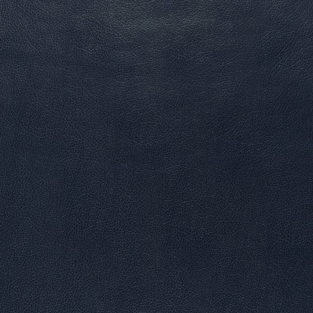 Contemporary Sample - Schumacher Canyon Leather Wallpaper in Navy For Sale - Image 3 of 3