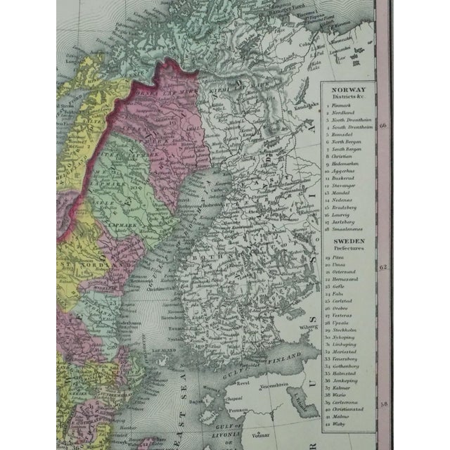 Traditional Sweden & Norway by Cowperthwait, 1850 For Sale - Image 3 of 5
