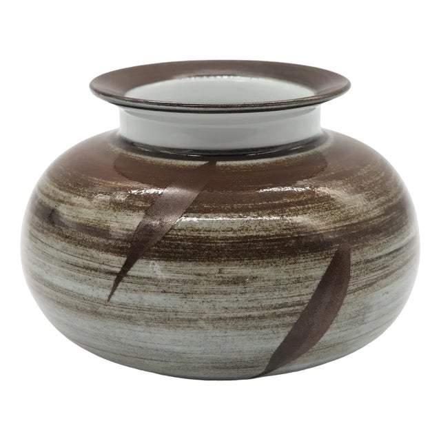 Vintage Swedish Nordic Handmade Porcelaine Vase by Suzanne Öhlèn for Rörstrand, Sweden, 1980s For Sale