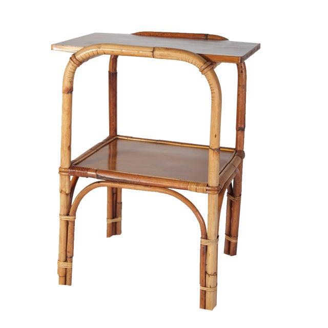 Rattan Console Table, 1930s For Sale