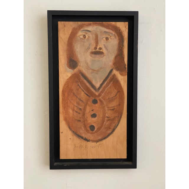 Jimmy Lee Sudduth 1970’s Mud Painting For Sale - Image 11 of 13