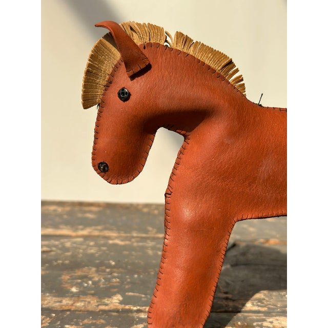 1950s Vintage Folk Art Handmade Rubber Horse Soft Sculpture, Circa Mid-20th Century For Sale - Image 5 of 18