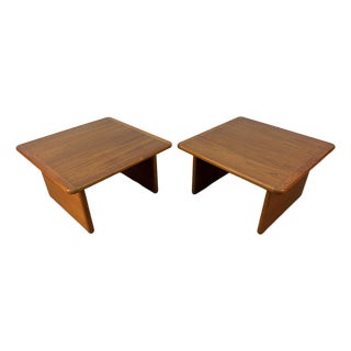 Vintage Danish Teak End Tables by Vildbjerg Møbelfabrik For Sale