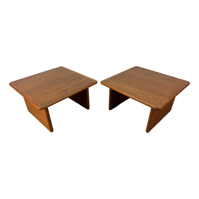 Vintage Danish Teak End Tables by Vildbjerg Møbelfabrik For Sale