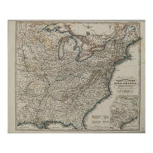 1865 Stulpnagel Map of Eastern United States