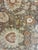 Tan Large Hand-Knotted Oushak-Style Floral Area Rug For Sale - Image 8 of 12