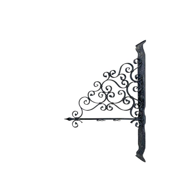 Vintage Wrought Iron Wall Bracket, 1940s For Sale - Image 13 of 13