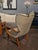Swedish Modern Wingback Chair with Leather Details, 1940s For Sale - Image 4 of 14