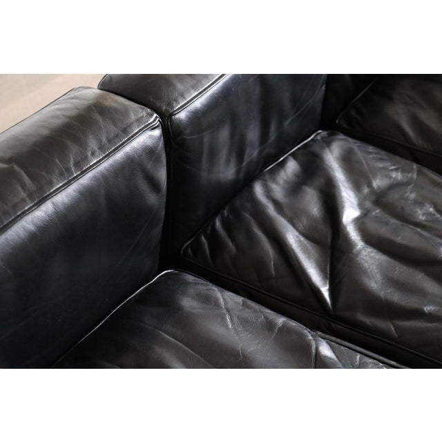 Black LC2 Three-Seater Sofa by Charlotte Perriand for Cassina, 1960s For Sale - Image 8 of 13