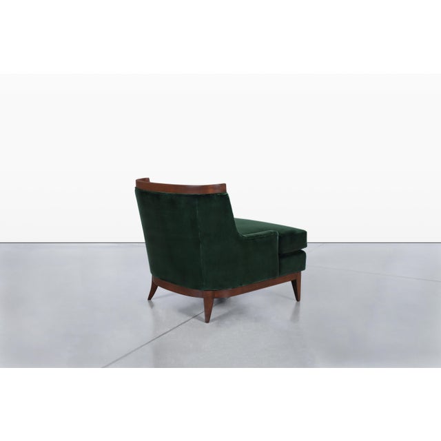 Mid-Century Modern Walnut Lounge Chairs Styled After Erwin Lambeth For Sale - Image 12 of 14