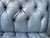 Vintage Blue Leather Camelback Chesterfield Sofa For Sale - Image 15 of 18