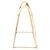 Wood Restored 1938 Art Deco Arched Rattan & Wicker Fabric Display Rack For Sale - Image 7 of 10