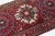 Persian Handmade Heriz Red Wool Runner With Medallion Floral Design For Sale In New York - Image 6 of 8
