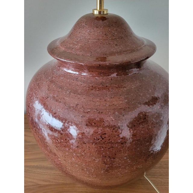 1980s Large Vintage Ceramic Table Lamp by Hubert Olivier, France, 1980 For Sale - Image 5 of 13