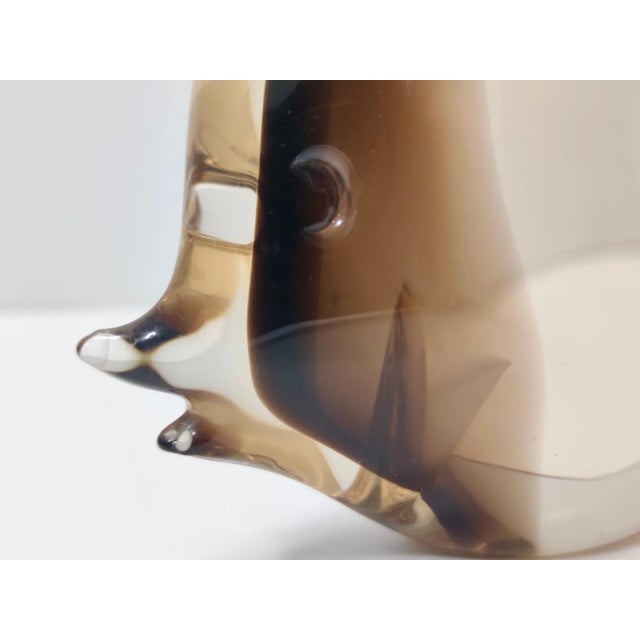 Postmodern Brown Murano Glass Fish Figure by Vincenzo Nason, Italy, 1970s For Sale - Image 12 of 16
