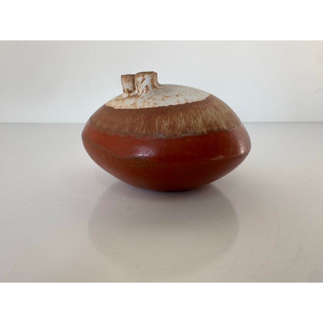 Mid-Century Modern Mid-Century Warren Hullow Isabel Park Studio Art Pottery Vase For Sale - Image 3 of 12