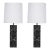 Nessen Studio Marble Table Lamps in Black Marble For Sale