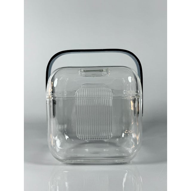 Amanda Ice Bucket in Acrylic Glass by Ambrogio Pozzi for Guzzini, 1980s For Sale - Image 3 of 12