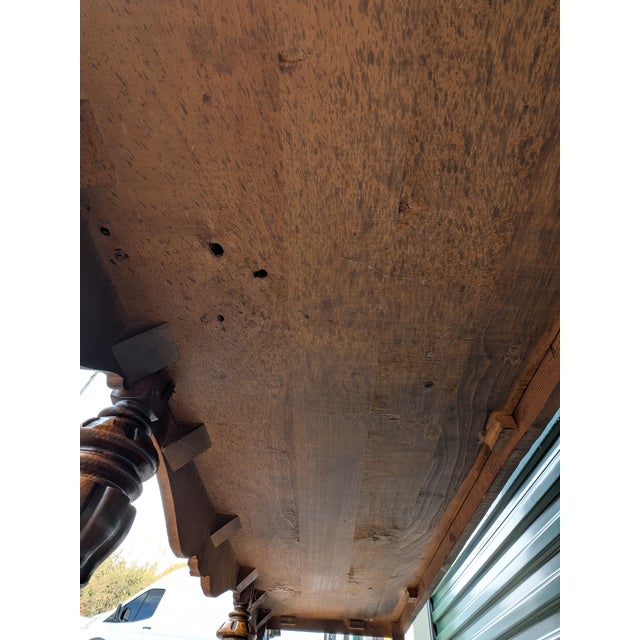 Vintage Early 20th Century Jacobean Style Walnut Sideboard Buffet Credenza For Sale - Image 12 of 12