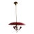Italian Modern Enamel and Brass Pendant For Sale