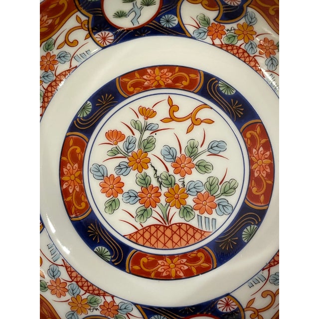 Late 20th Century Small Imari Style Porcelain Bowl in Red and Blue For Sale In Atlanta - Image 6 of 6