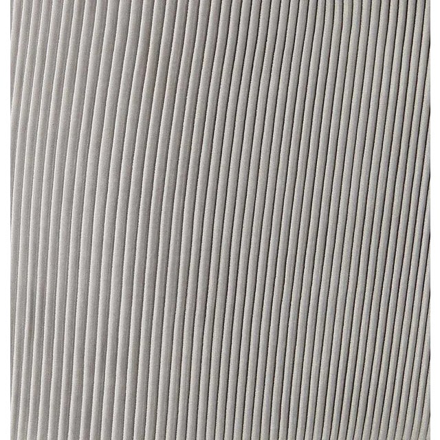 Light Gray Beatrix Pleated Light Grey Velvet Side Chair with Gold Legs For Sale - Image 8 of 9