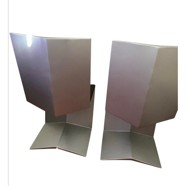 1990s 1990s Aluminum Cantilever Z Chairs ( a Pair ) For Sale - Image 5 of 6